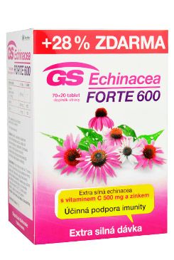 GS Echinacea Forte proti chřipce 70+20tbl