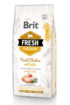 Brit Fresh Dog Chicken & Potato Adult Great Life 2,5kg