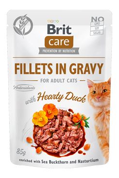 Brit Care Cat Fillets in Gravy Hearty Duck 85g