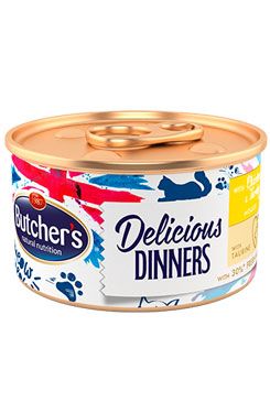Butcher's Cat Delic. Dinners kuře+krůta konz. 85g