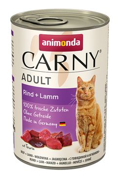 Animonda konz. kočka CARNY Adult hovězí/jehněčí 400g
