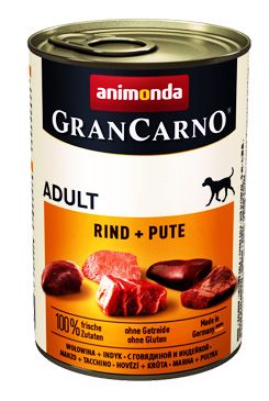 Animonda pes GRANCARNO konz. ADULT hovězí/ krůta 400g