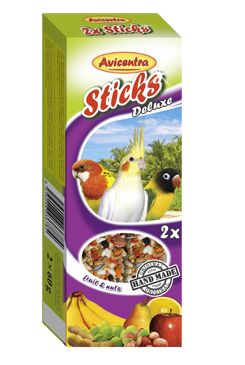Avicentra tyčinky malý papoušek - ovoce+ořech 2ks