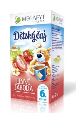 Čaj Megafyt dětský ovocný Jahoda lesní 20 sacc 